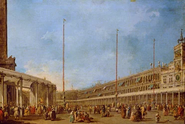 Die Prozession des Corpus Domini durch den Markusplatz, ca. 1766-70